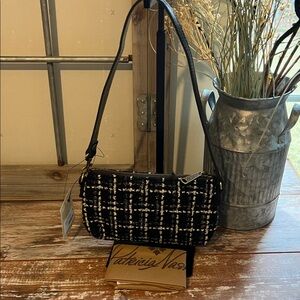 Patricia Nash Metallic Tweed Loria Shoulder Bag